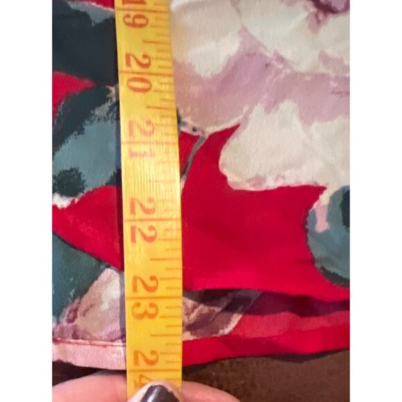 Abercrombie & Fitch Red Floral Halter Top S Womens Summer Wear - Picture 3 of 6